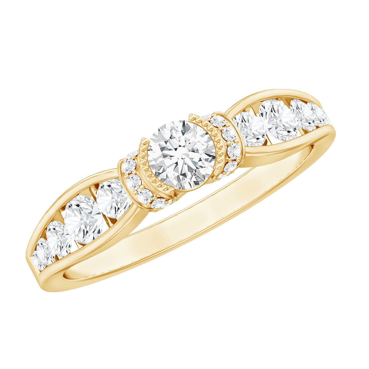 Certified Lab Grown Diamond Minimalist Engagement Ring