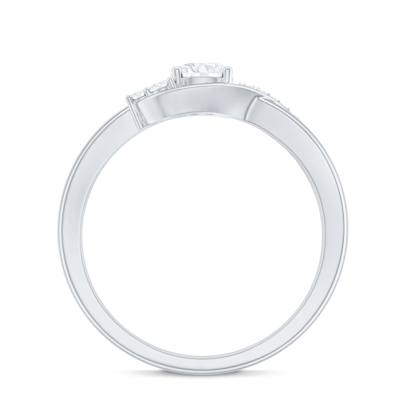 Certified 0.4 Carat Lab Grown Diamond Proposal Ring For Women