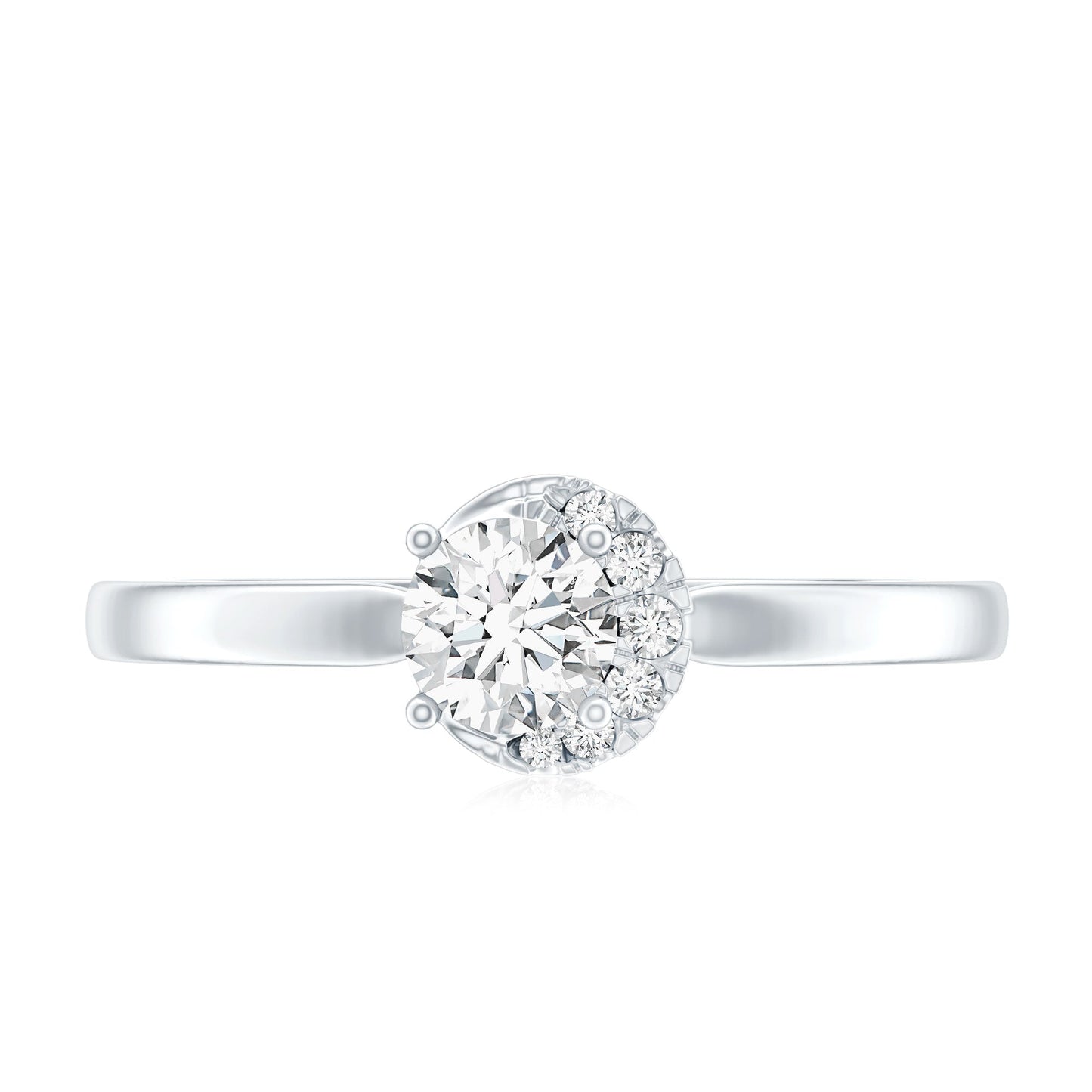 0.4 Carat Certified Lab Grown Diamond Solitaire Promise Ring