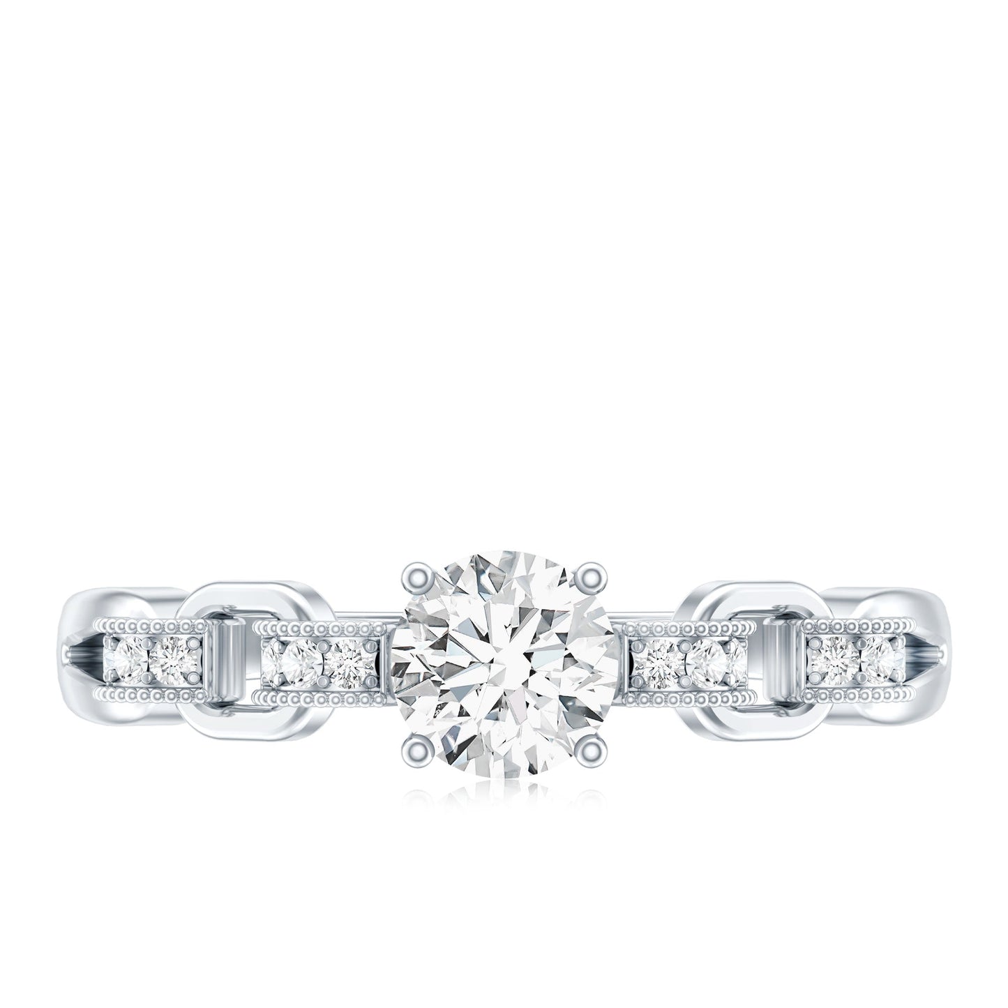 Certified 0.4 Carat Lab Grown Diamond Promise Ring For Her