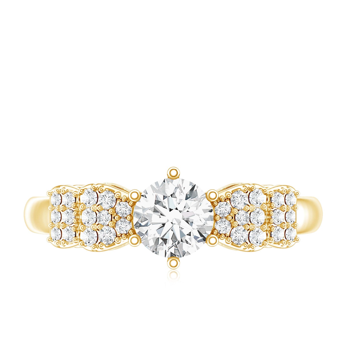 Certified Lab Grown Diamond Bow Engagement Ring
