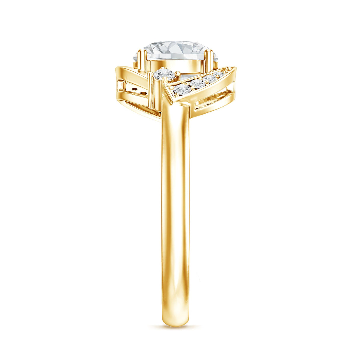 2 Carat Lab Grown Diamond Bypass Engagement Ring