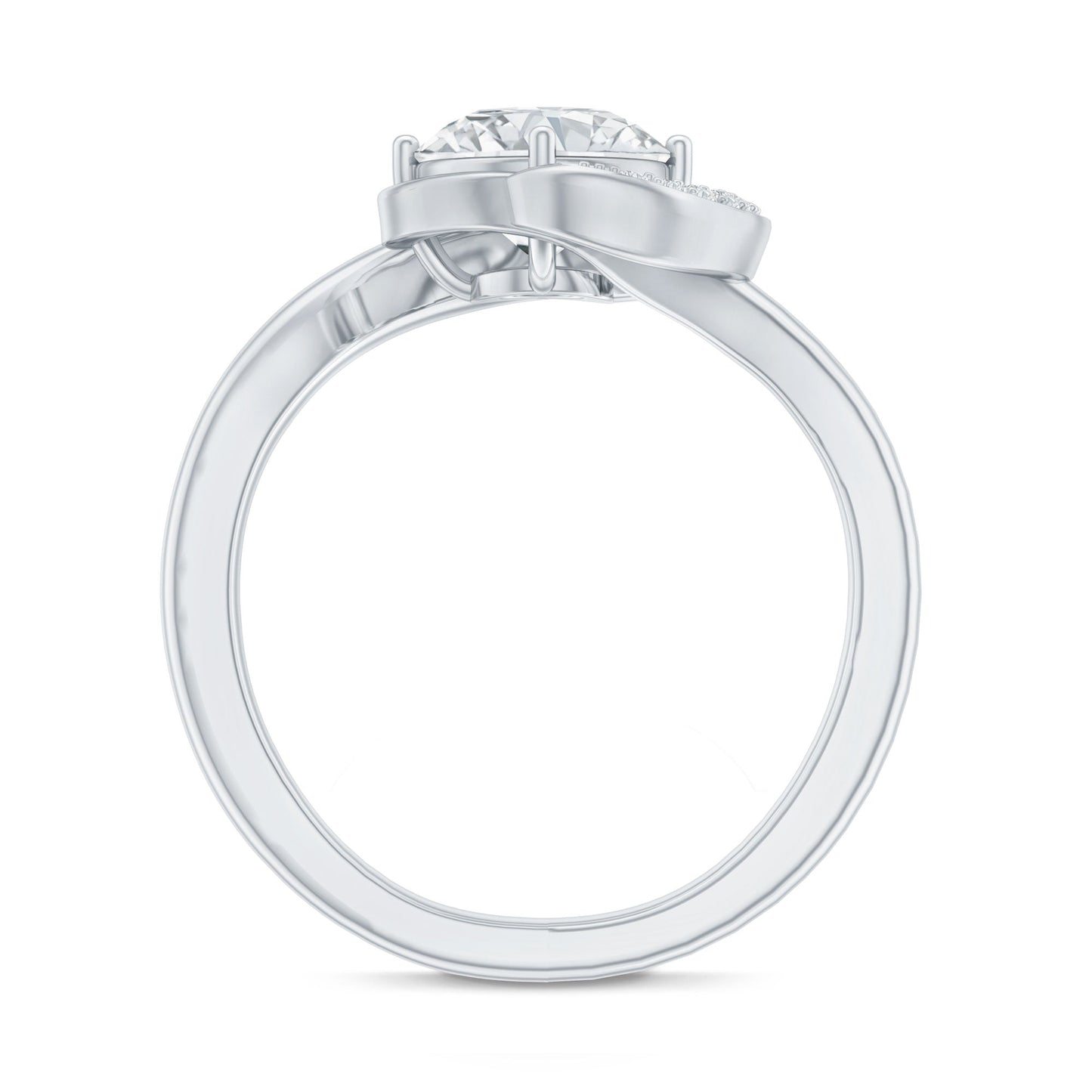 1.2 Carat Lab Grown Diamond Unique Engagement Ring For Her