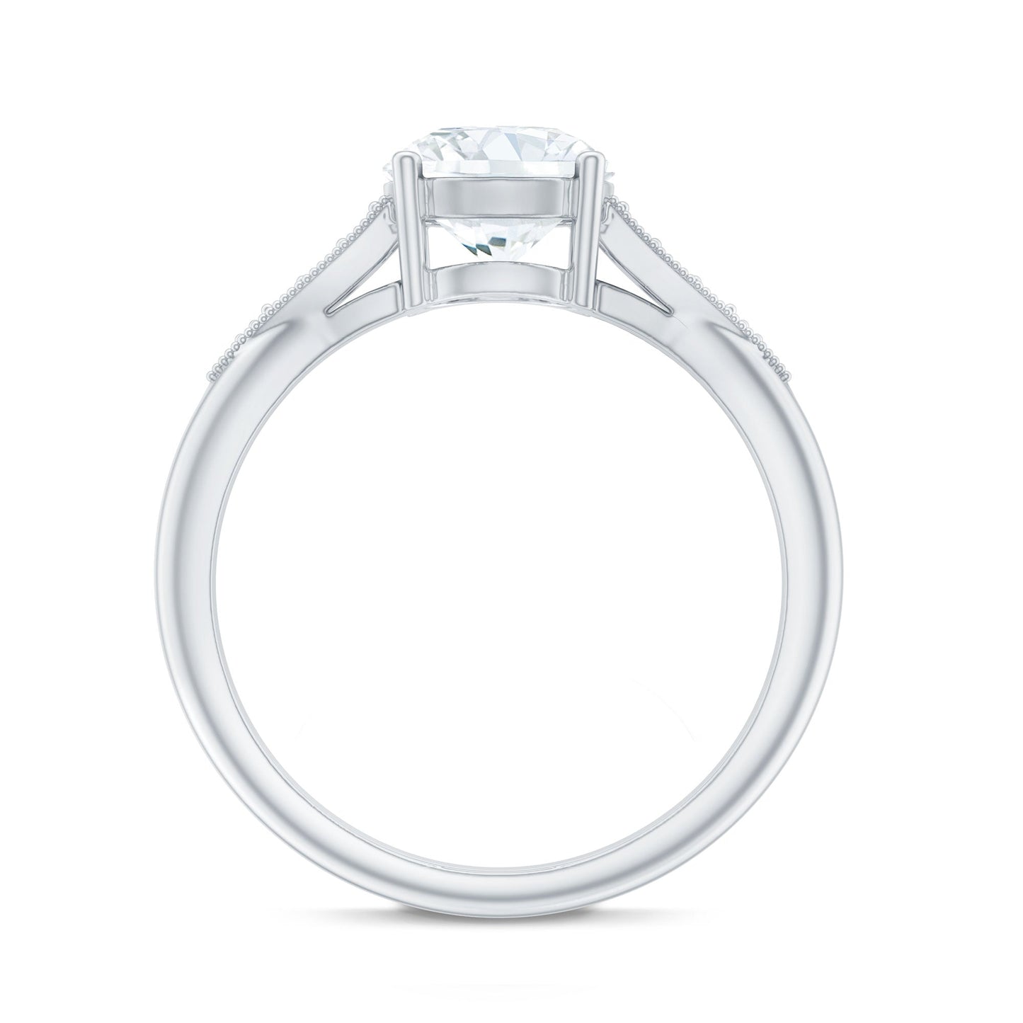 Certified 2 Carat Lab Grown Diamond Classic Engagement Ring