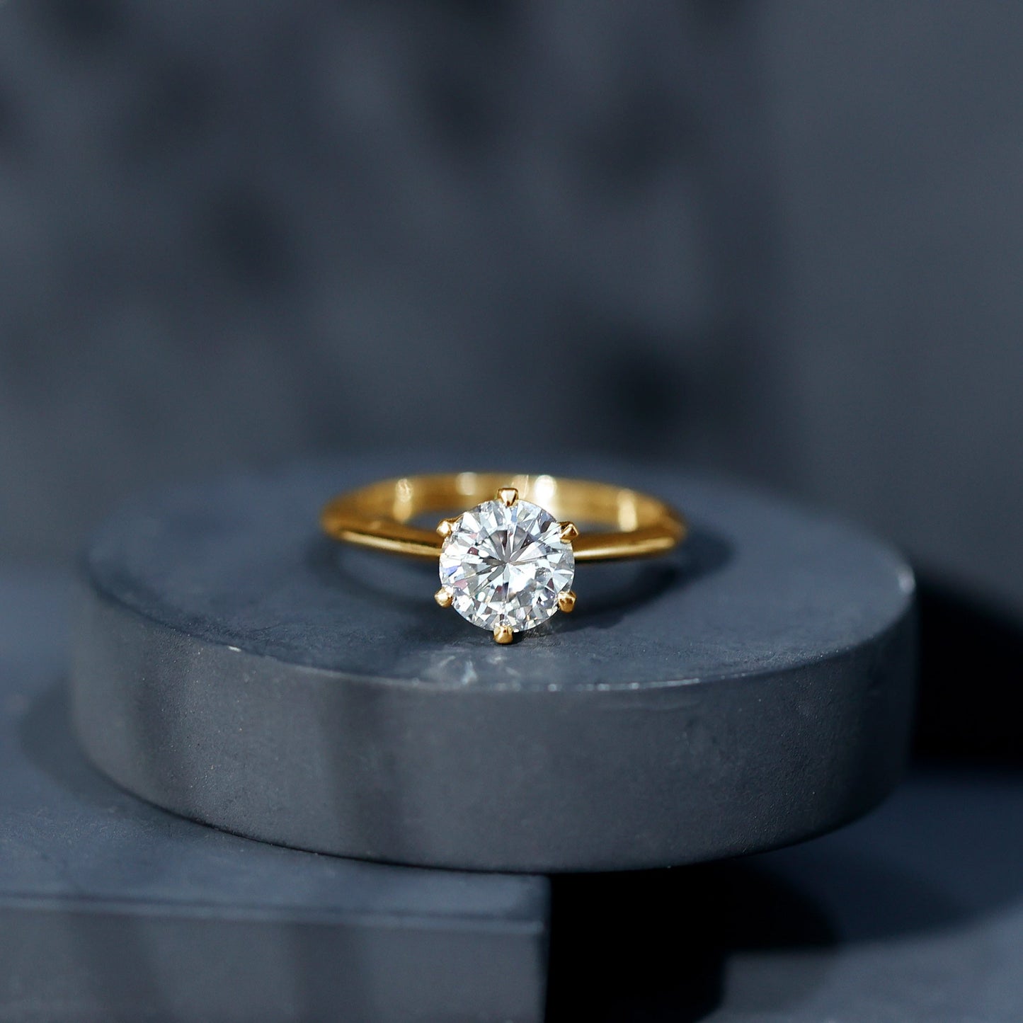 2 Carat Lab Grown Diamond Six Prongs Engagement Ring