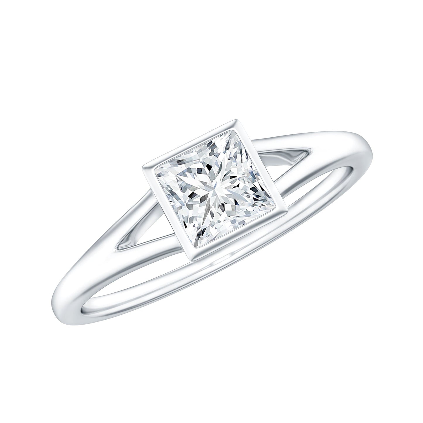 Certified 0.8 Carat Lab Grown Diamond Solitaire Promise Ring