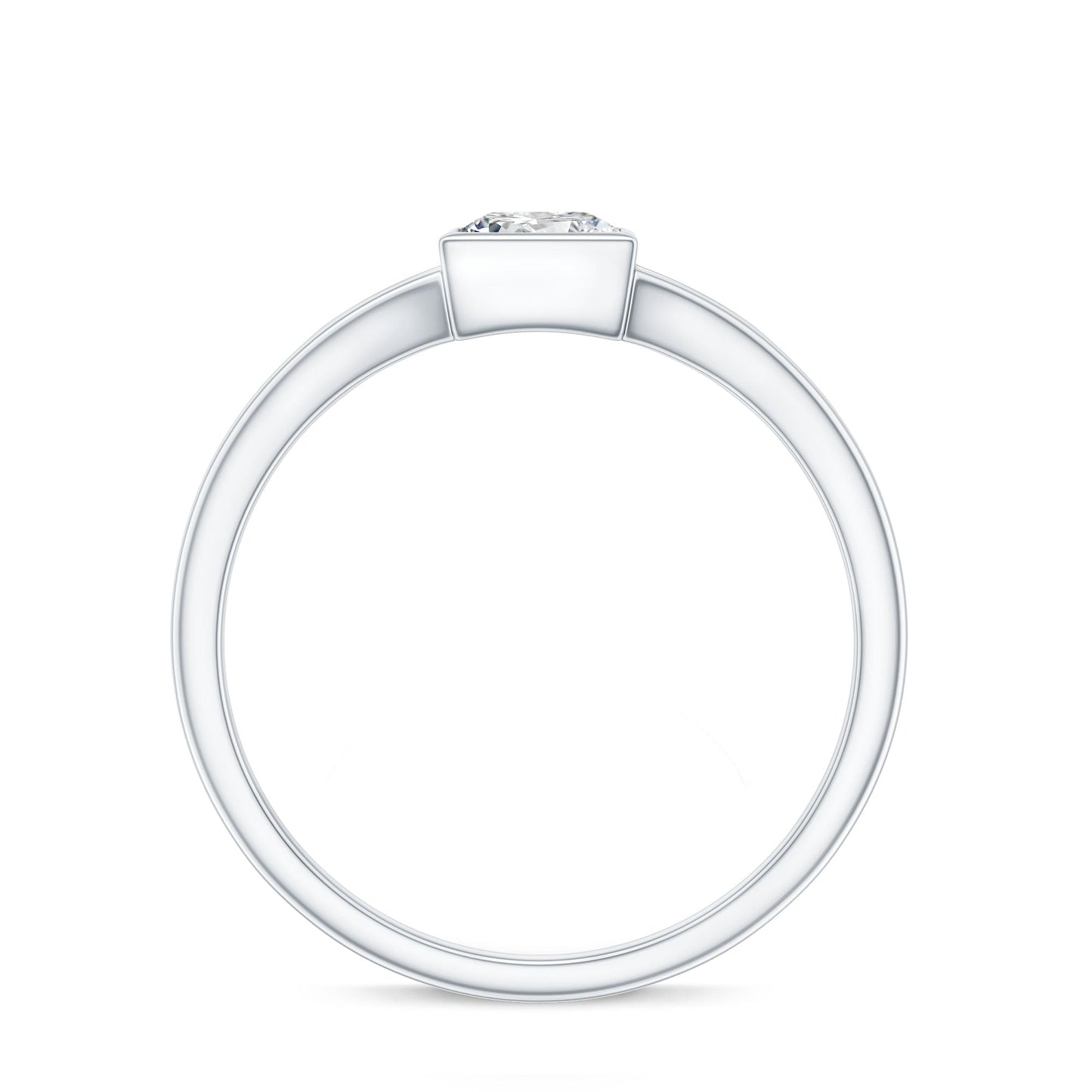 Certified 0.8 Carat Lab Grown Diamond Solitaire Promise Ring