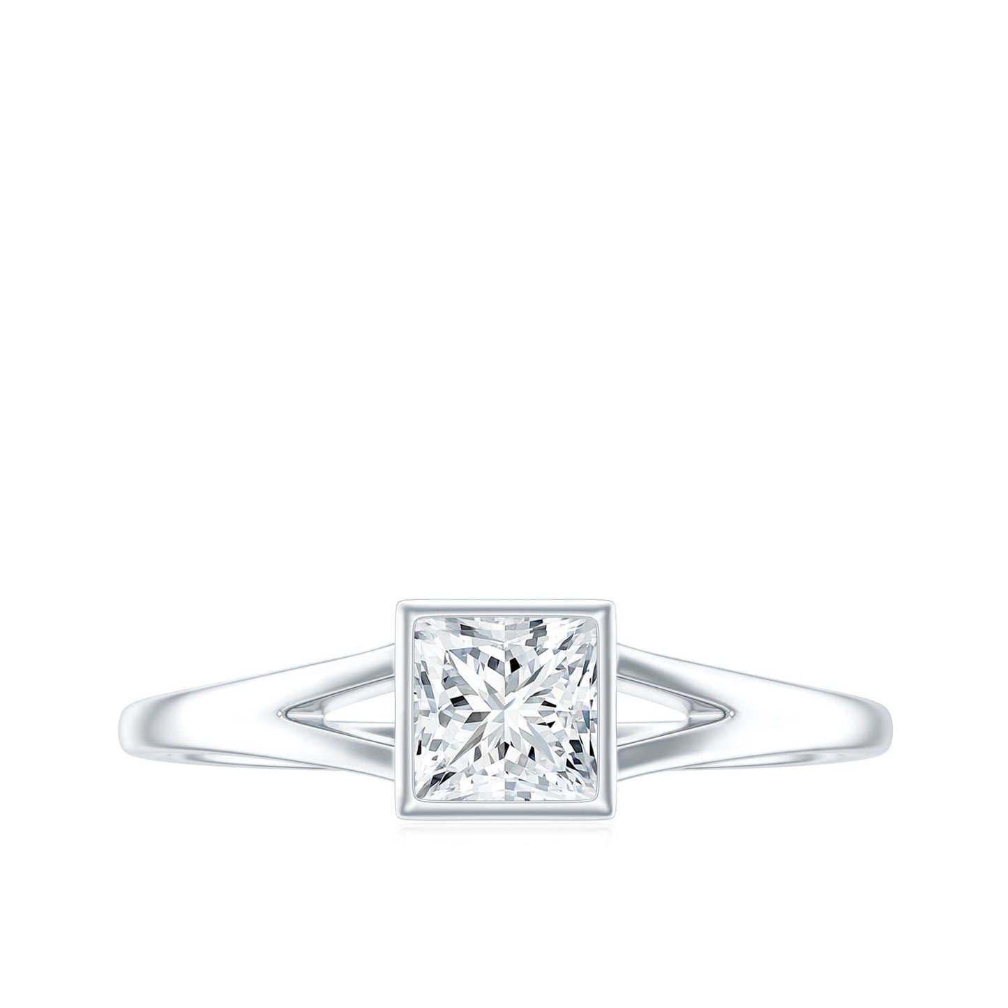 Certified 0.8 Carat Lab Grown Diamond Solitaire Promise Ring