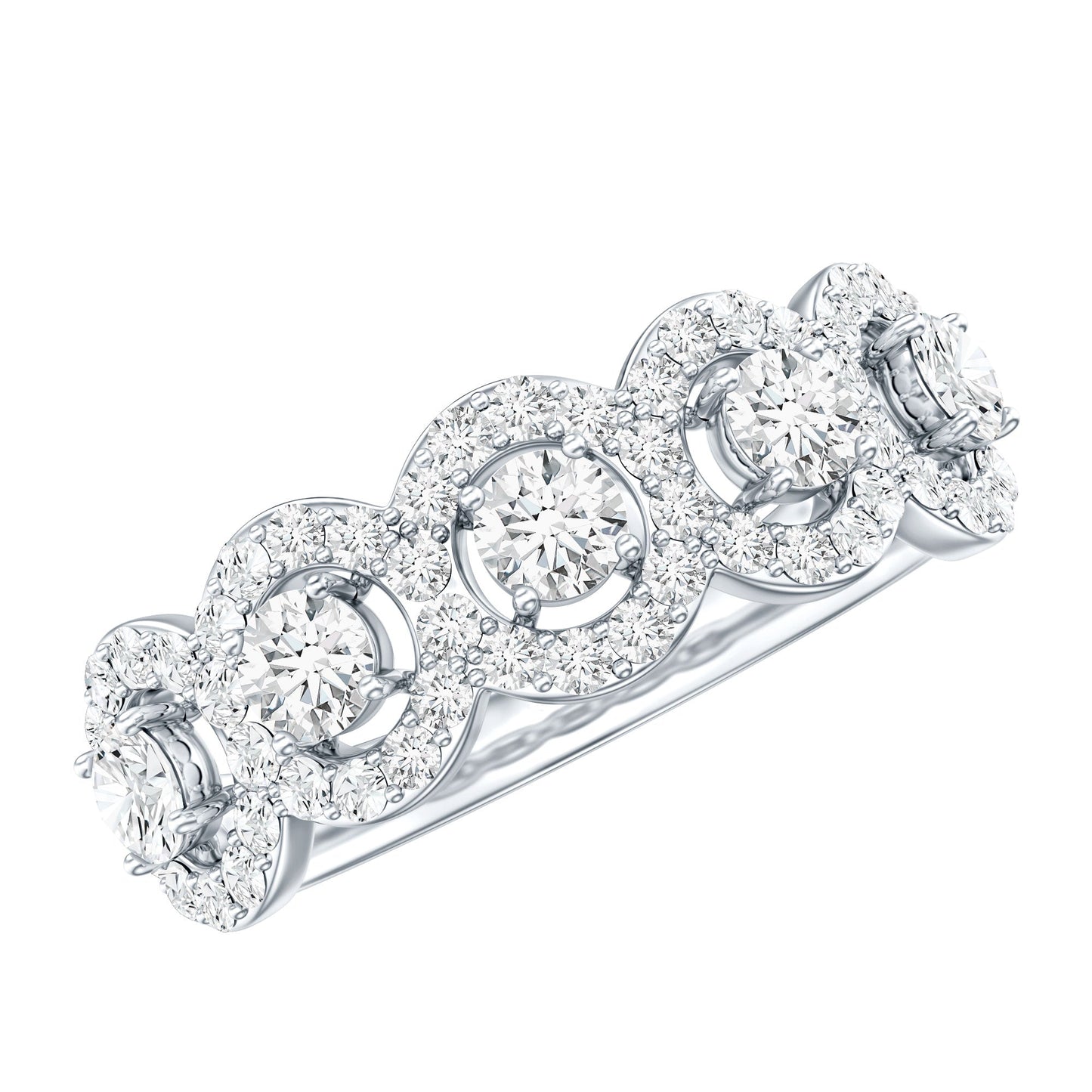 Certified Lab Created Diamond Wedding Band Ring
