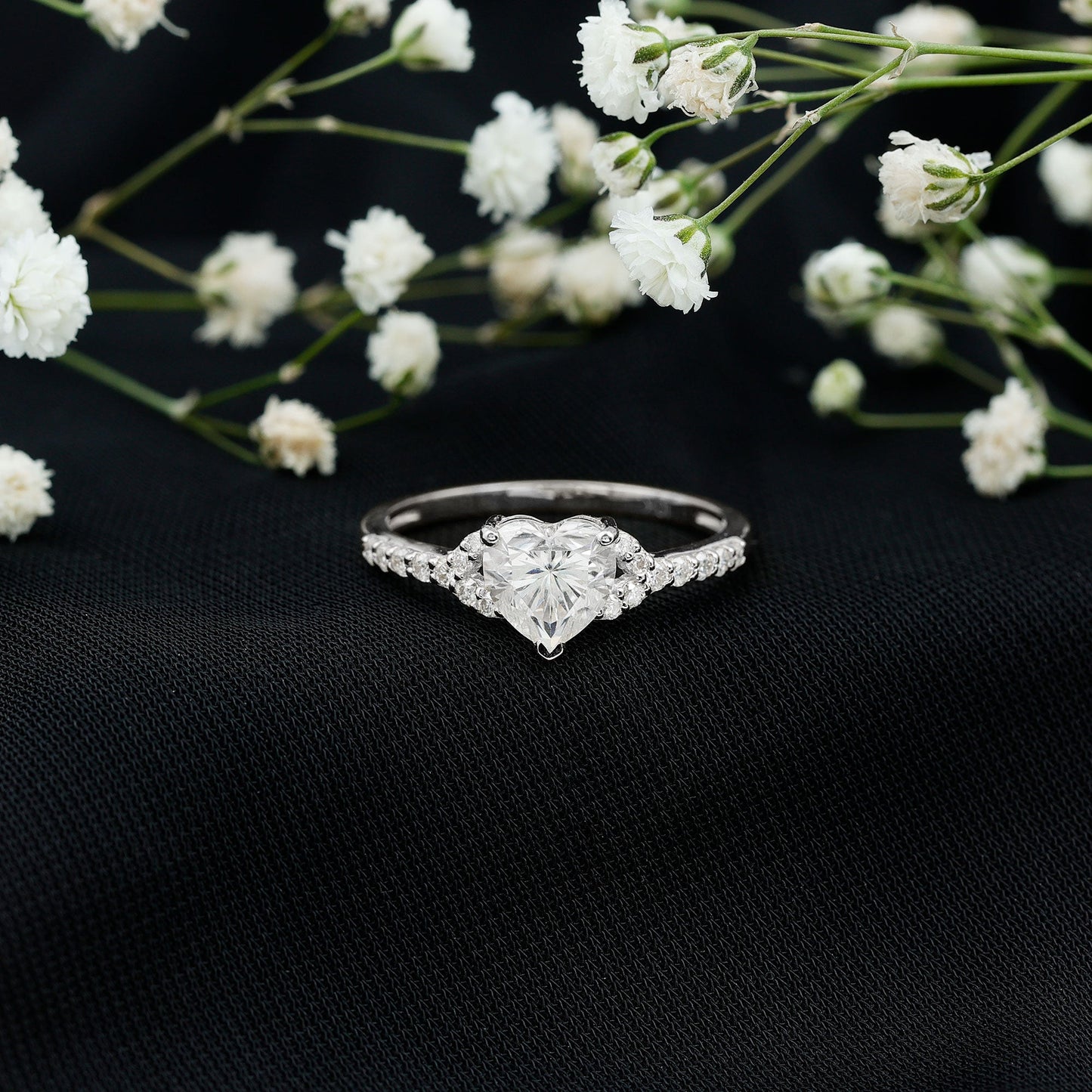 Certified 1.2 Carat Diamond Heart Solitaire Ring For Her