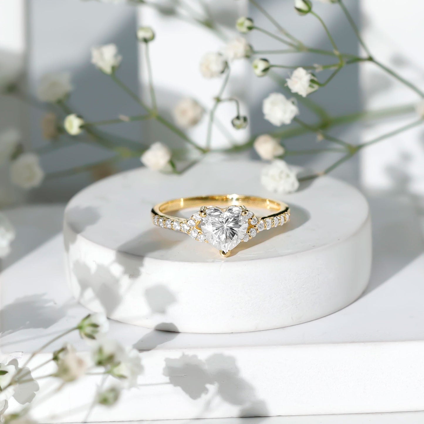 Certified 1.2 Carat Diamond Heart Solitaire Ring For Her