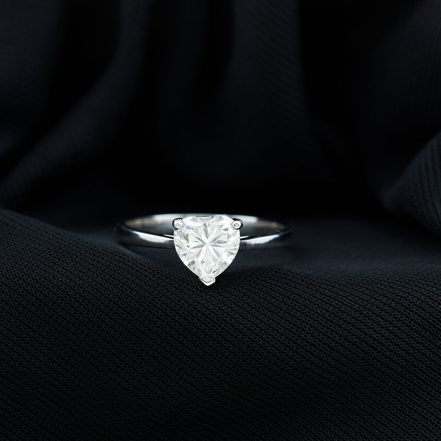 1.2 Carat Diamond Heart Ring For Women