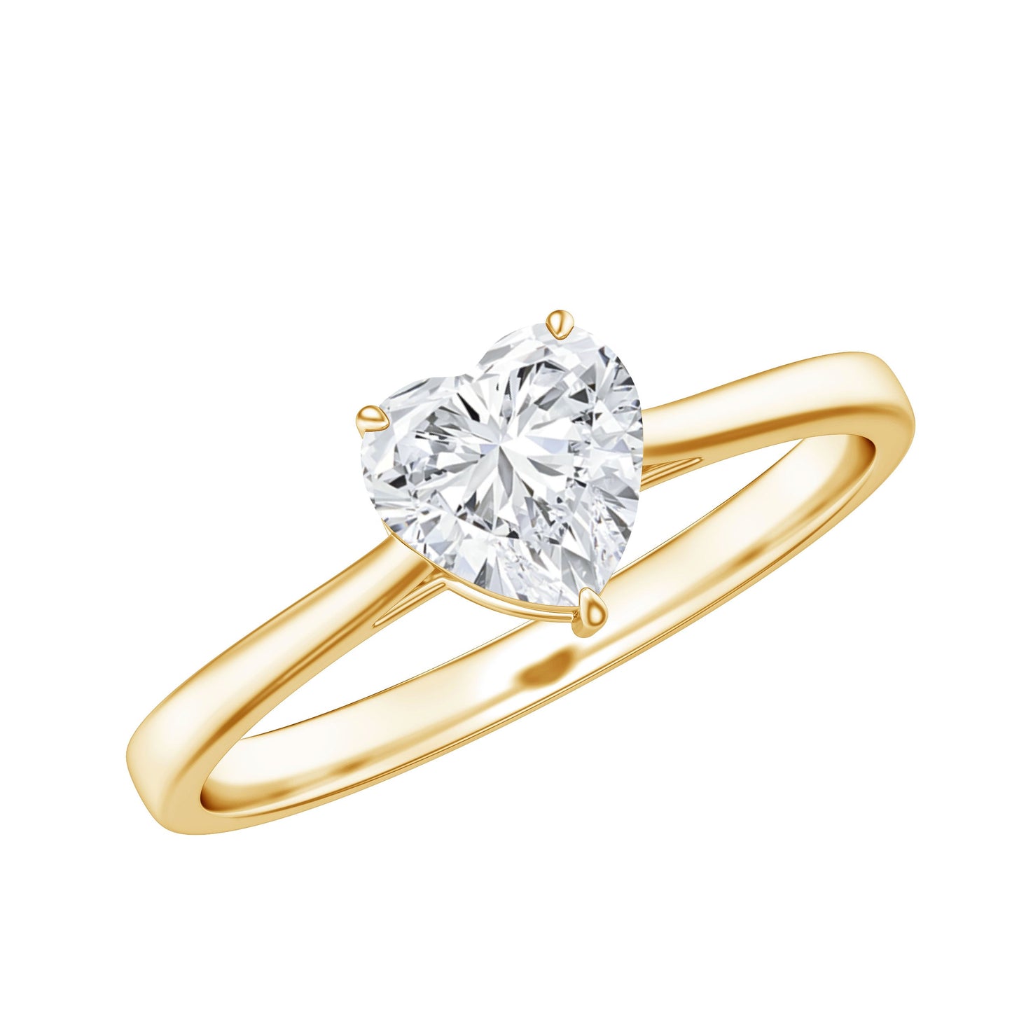 1.2 Carat Diamond Heart Ring For Women
