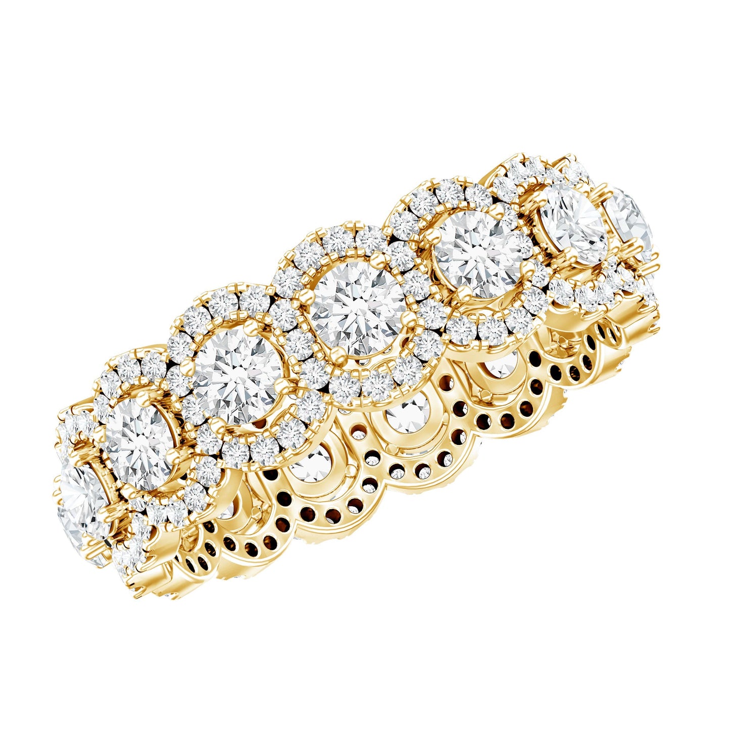 Classic Lab Grown Diamond Thick Wedding Band