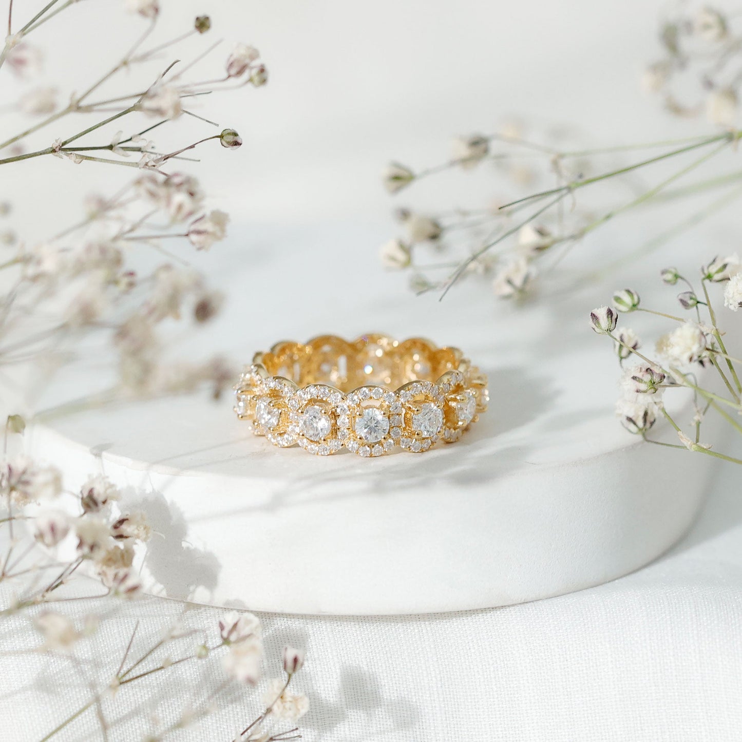 Classic Lab Grown Diamond Thick Wedding Band