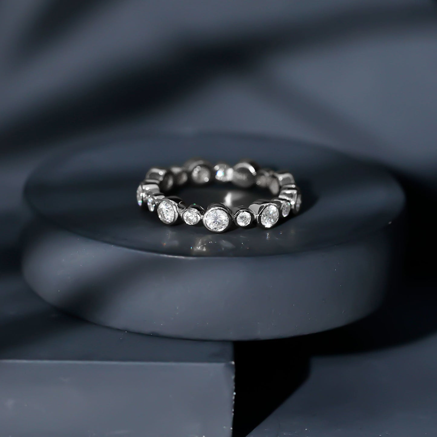 Lab Grown Diamond Bezel Set Wedding Band