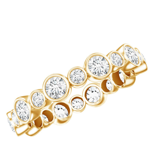Lab Grown Diamond Bezel Set Wedding Band