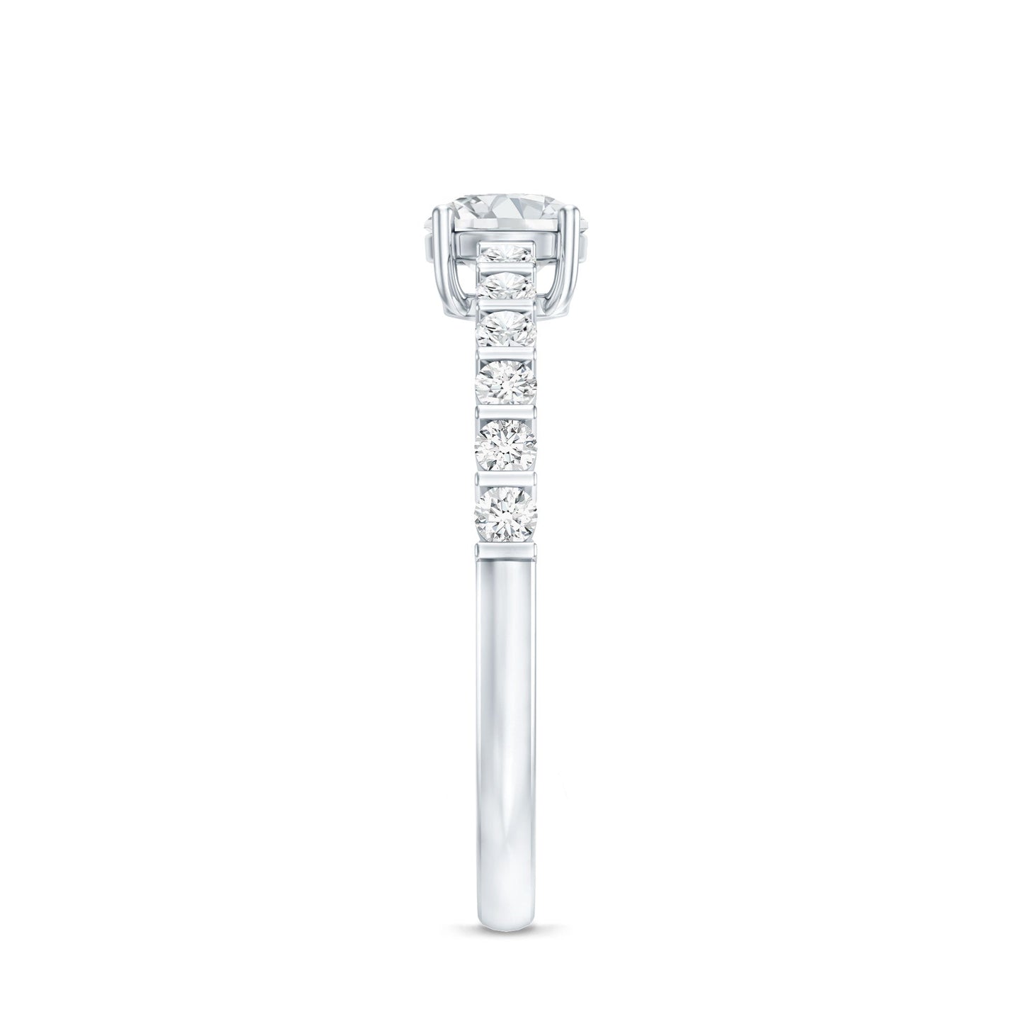 Certified Lab Grown Diamond Simple Solitaire Ring