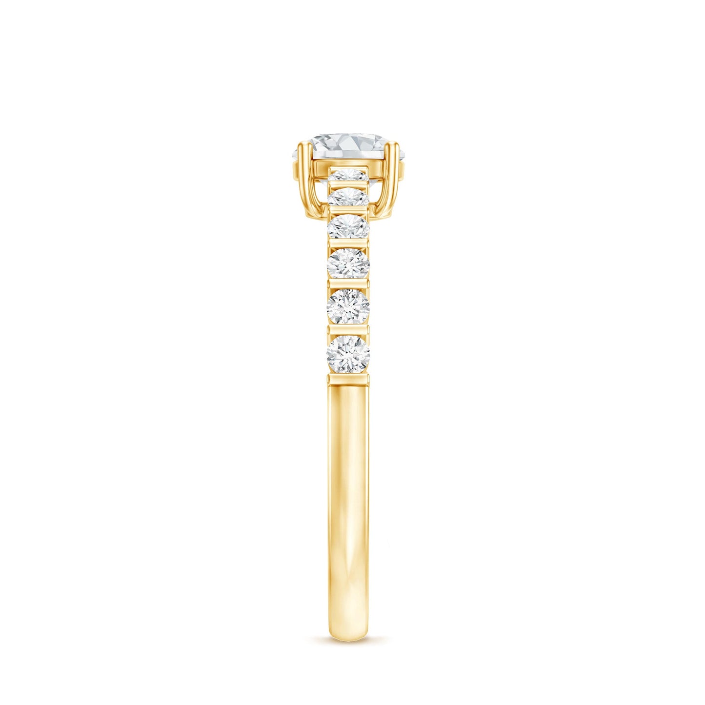 Certified Lab Grown Diamond Simple Solitaire Ring
