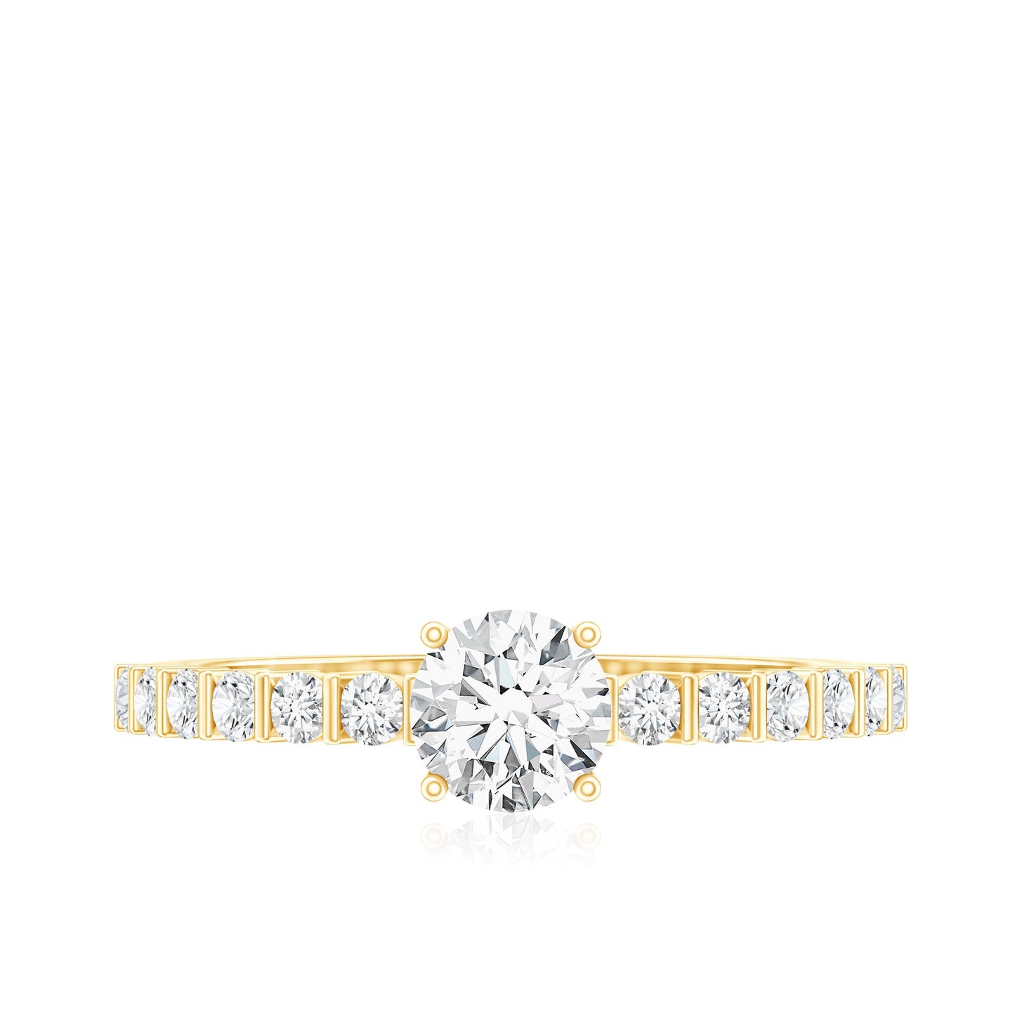 Certified Lab Grown Diamond Simple Solitaire Ring