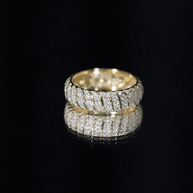 Certified Lab Grown Diamond Wide Wedding Band for Women