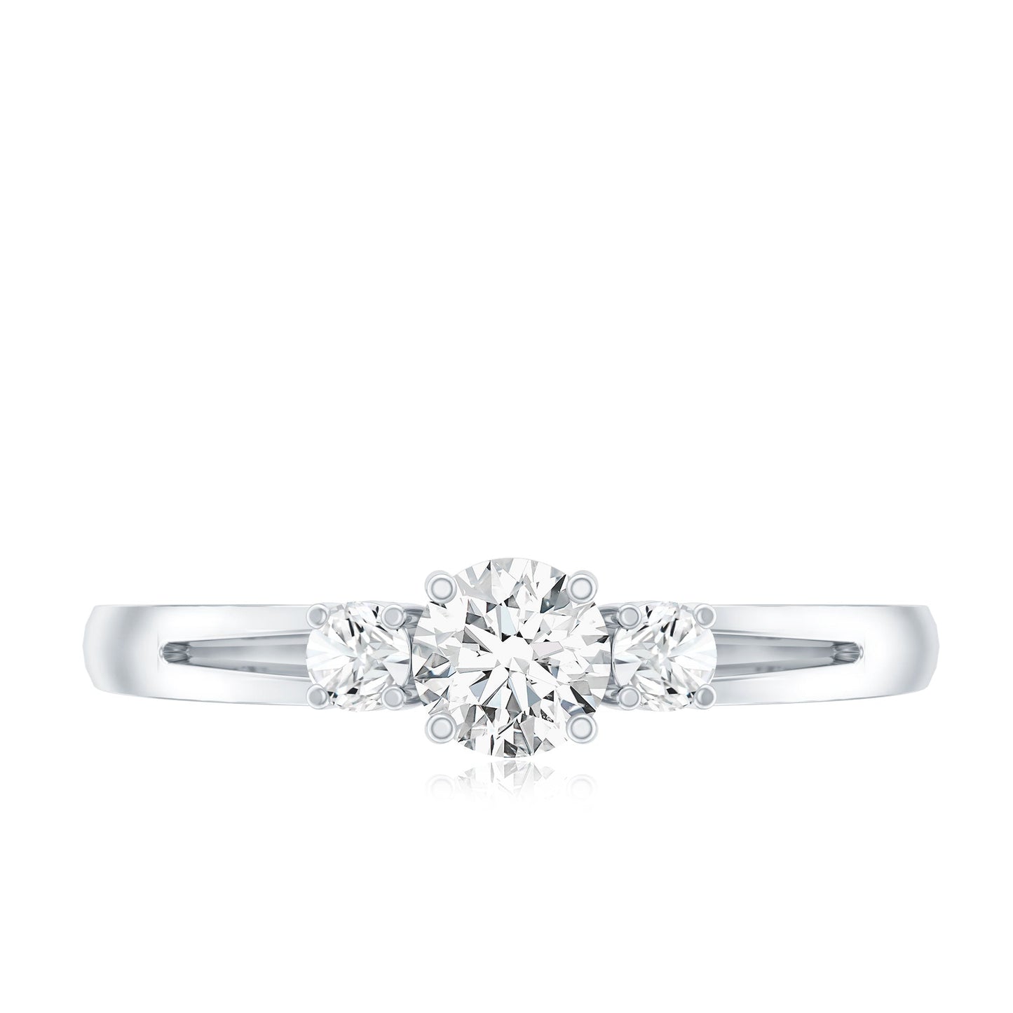 Certified Lab Created Diamond Promise Commitment Ring for Her