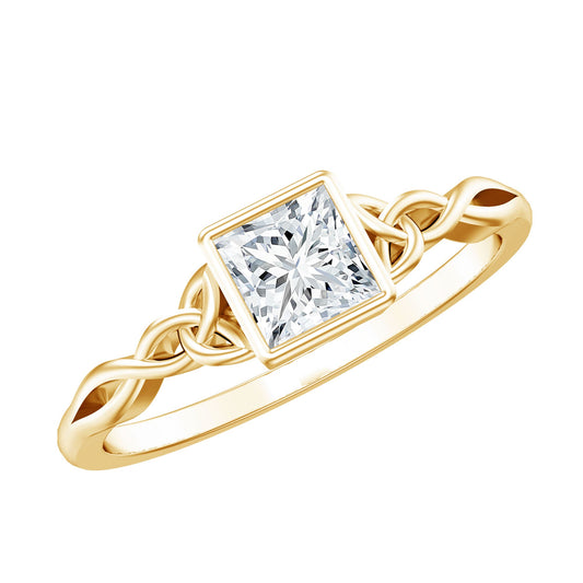 Celtic Knot Inspired Lab Grown Diamond Promise Ring