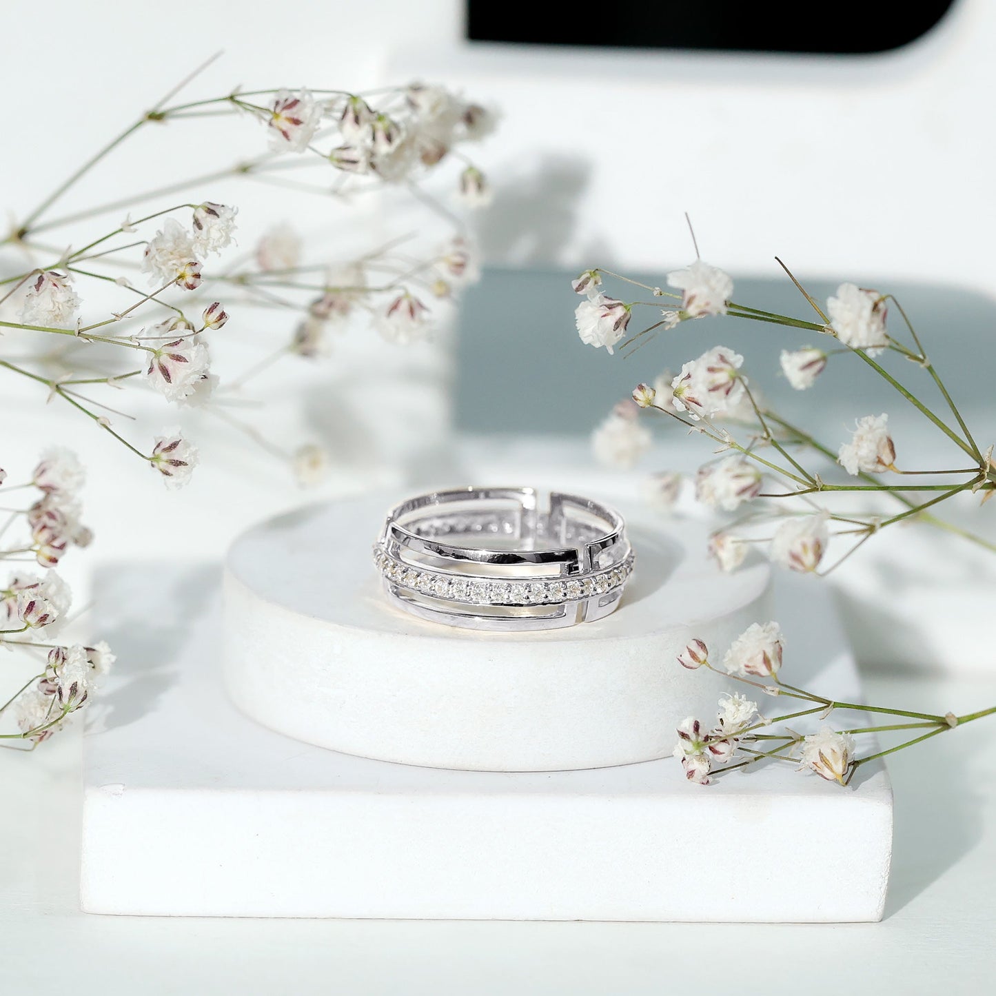 Certified Lab Created Diamond Unisex Wedding Band