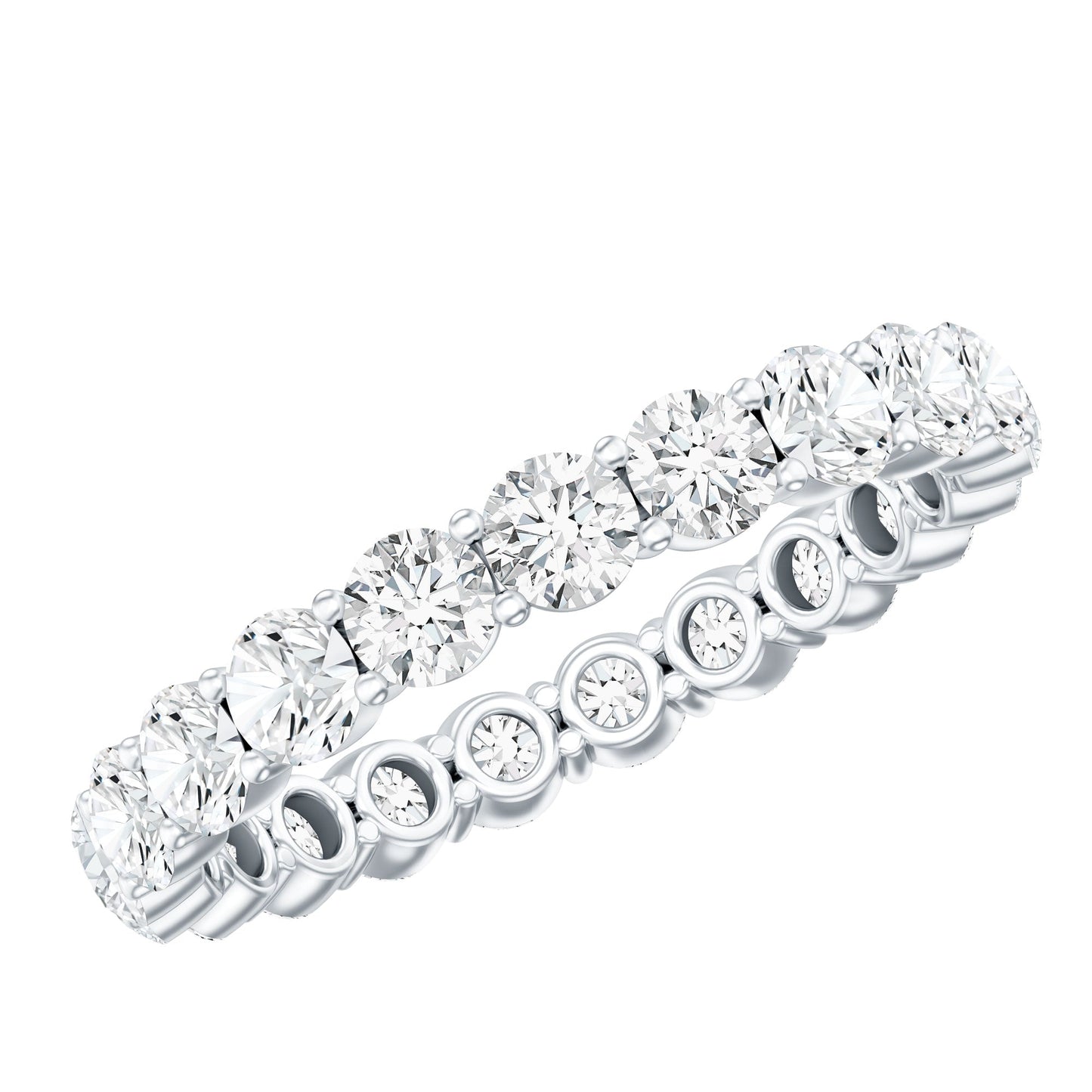 Certified Lab Grown Diamond Eternity Band for Women
