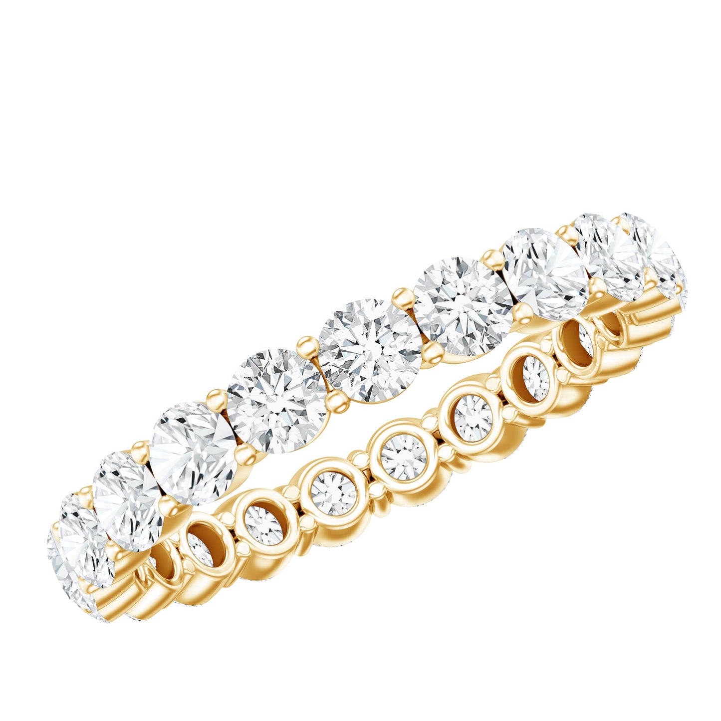 Certified Lab Grown Diamond Eternity Band for Women