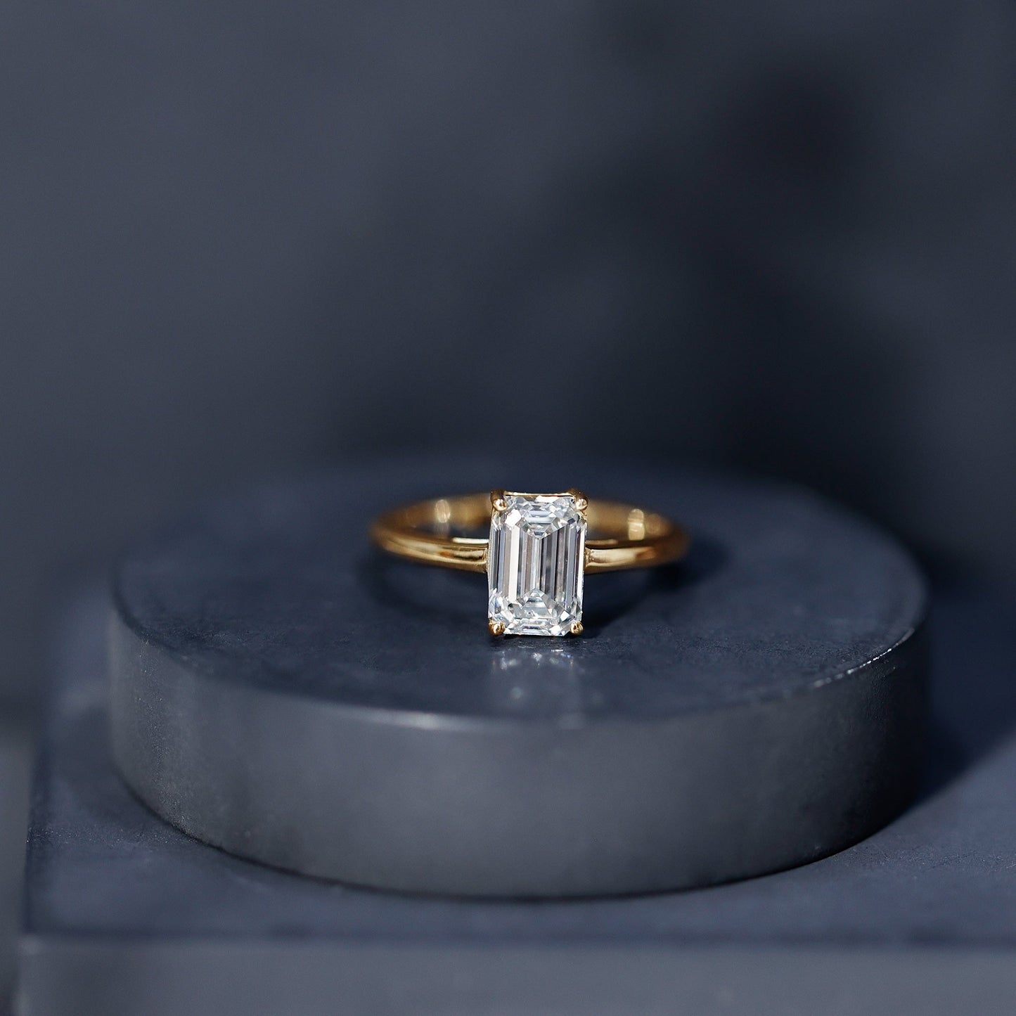 Emerald Cut 2 Carat Engagement Ring with IGI Certified Lab Diamond