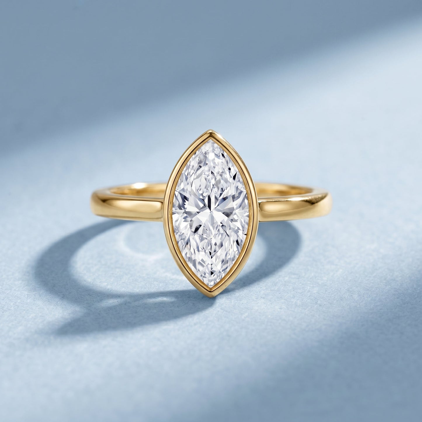 IGI Certified 2 Carat Lab Grown Diamond Marquise Ring For Engagement