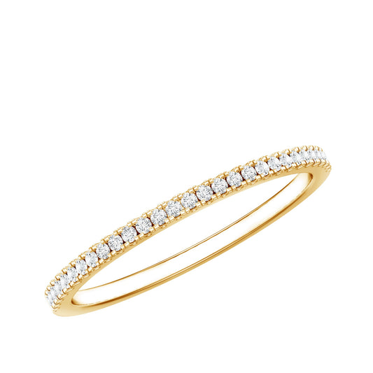 Moissanite Minimal Eternity Stackable Ring