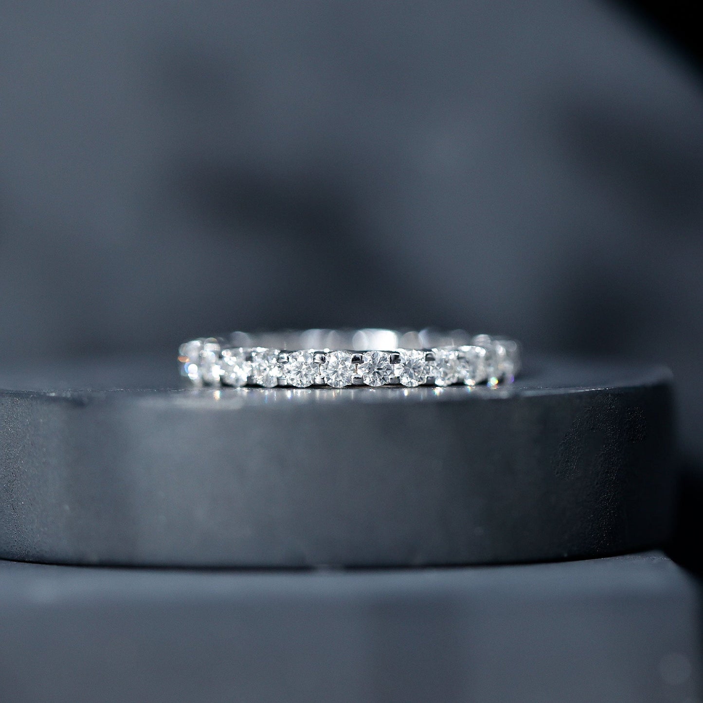 Brilliant Cut Moissanite Eternity Wedding Ring for Women