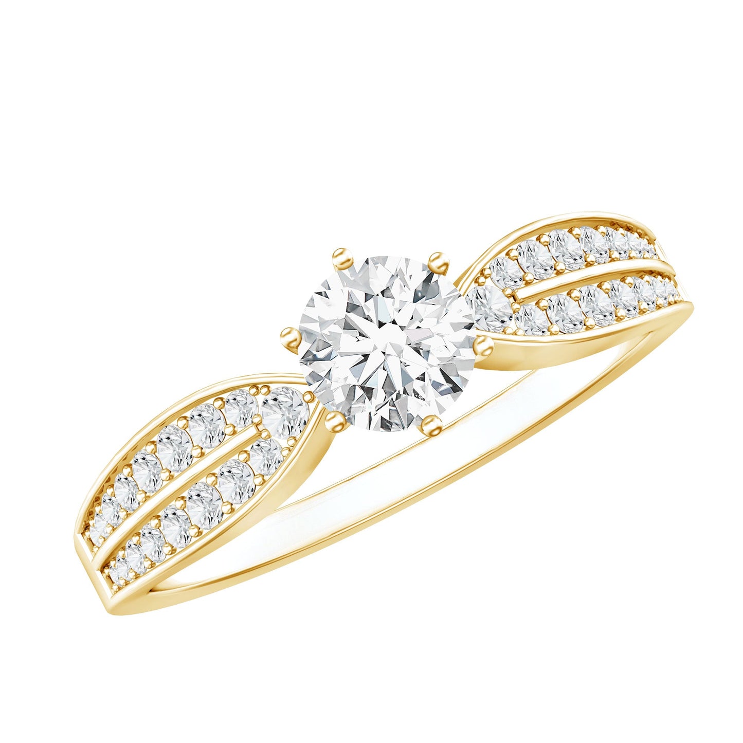 Certified Solitaire Lab Grown Diamond Promise Engagement Ring