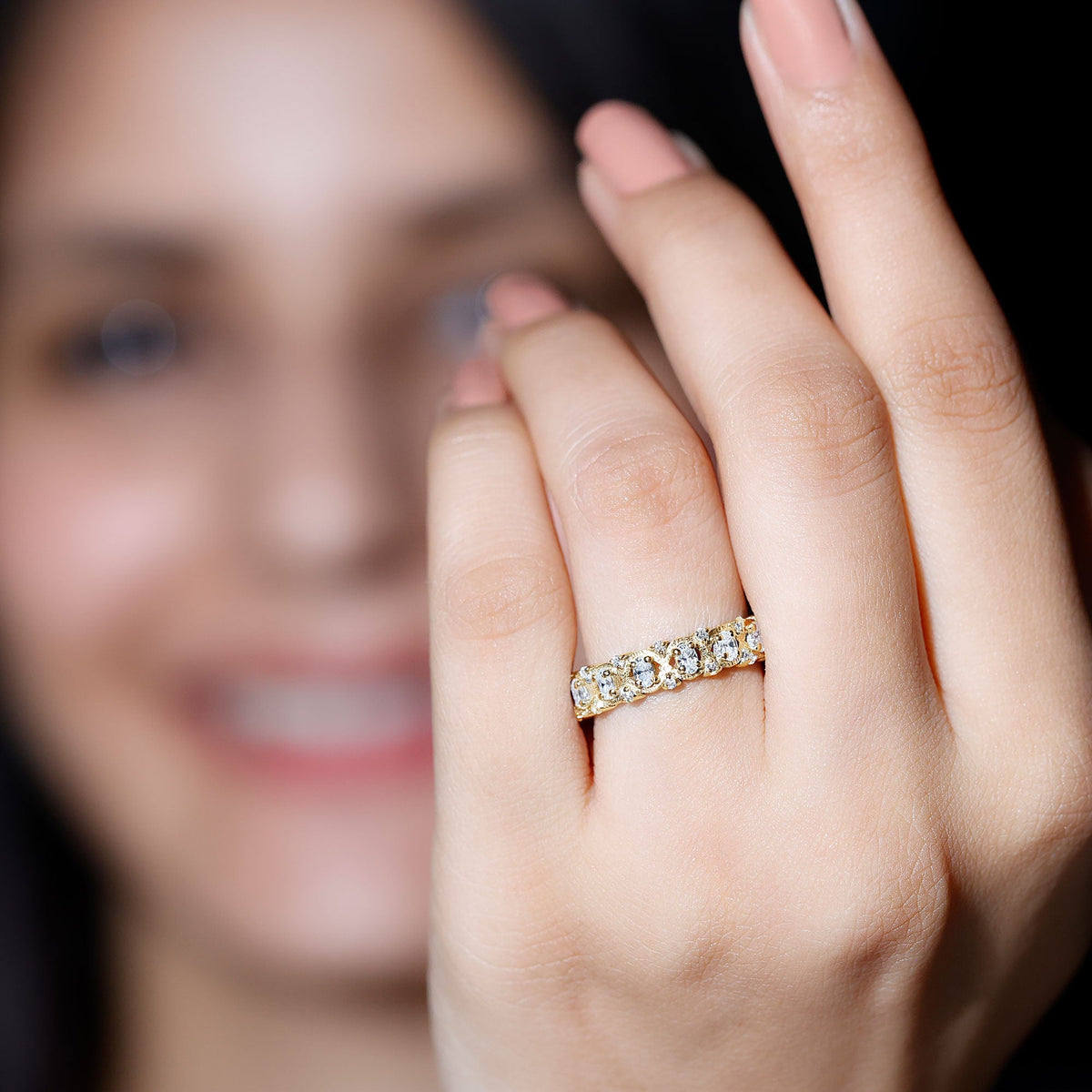 Full Eternity Lab Grown Diamond Wedding Ring For Her