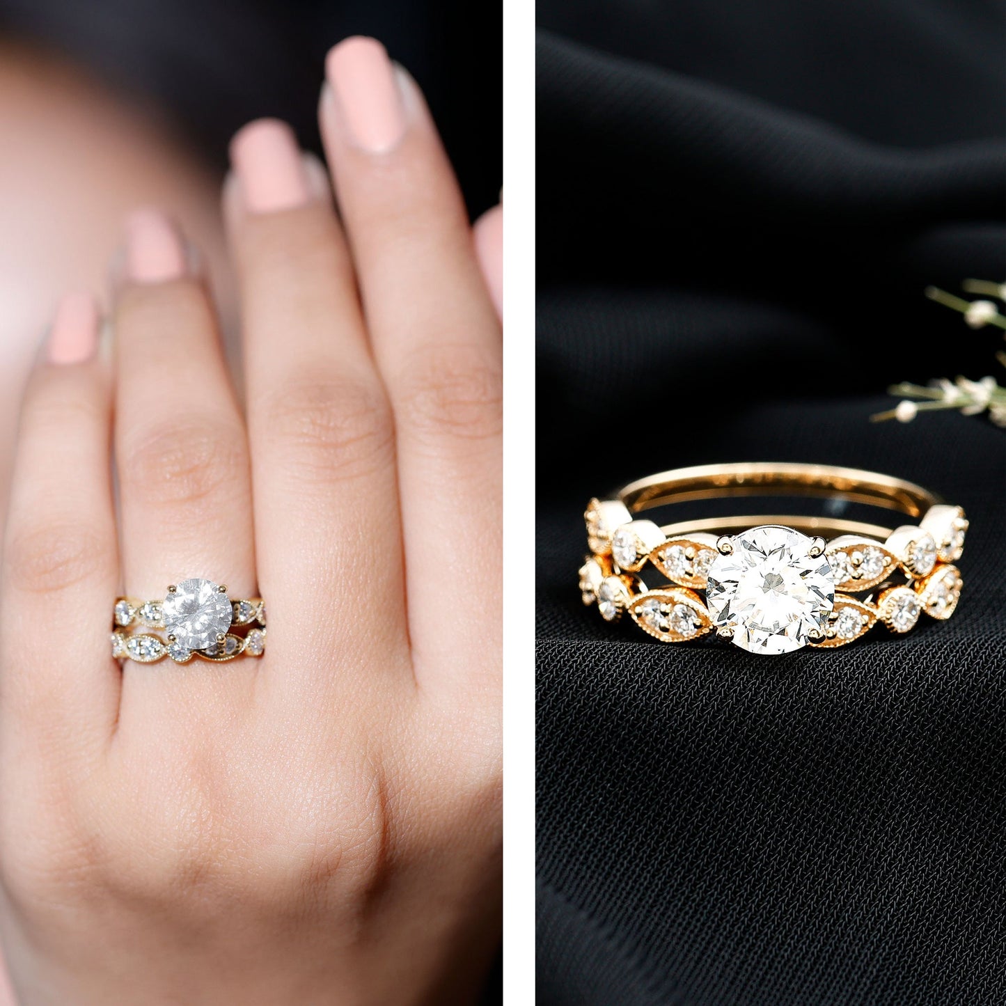 Diamond Designer Marriage Ring Set For Women