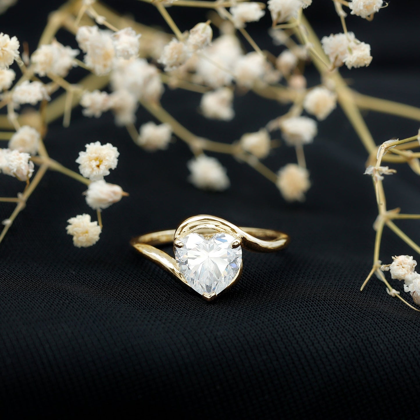 2 Carat Lab Grown Diamond Heart Shape Engagement Ring For Her