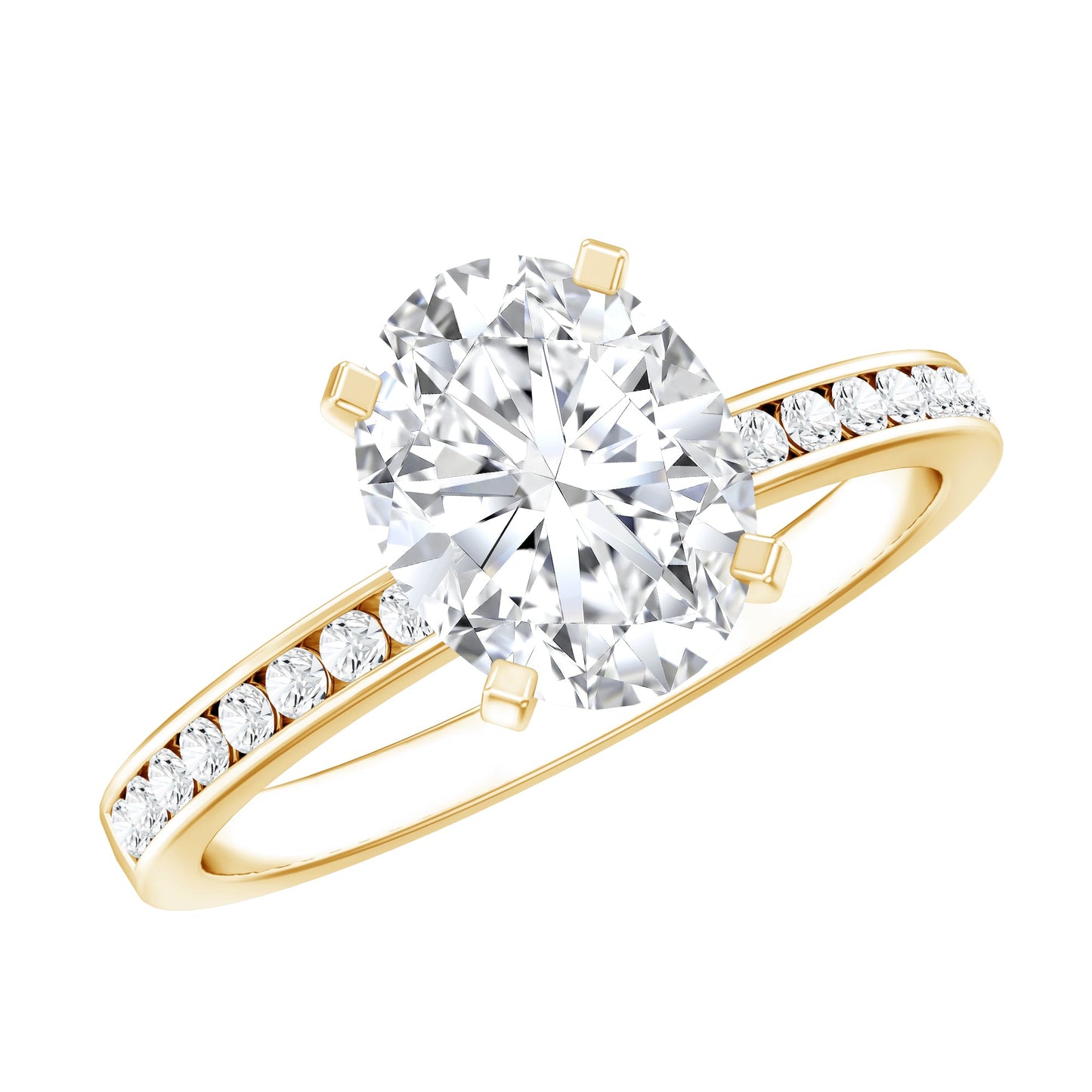Certified 2 Carat Lab Grown Diamond Oval Engagement Ring
