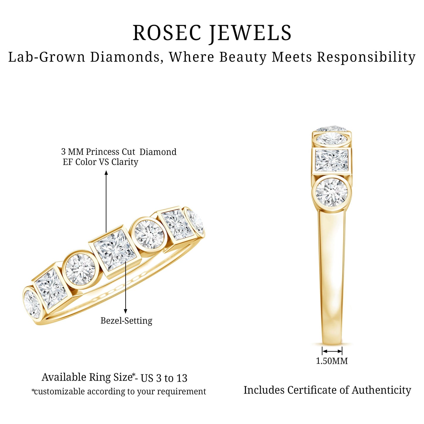 Diamond Eternity Anniversary Band Ring for Women