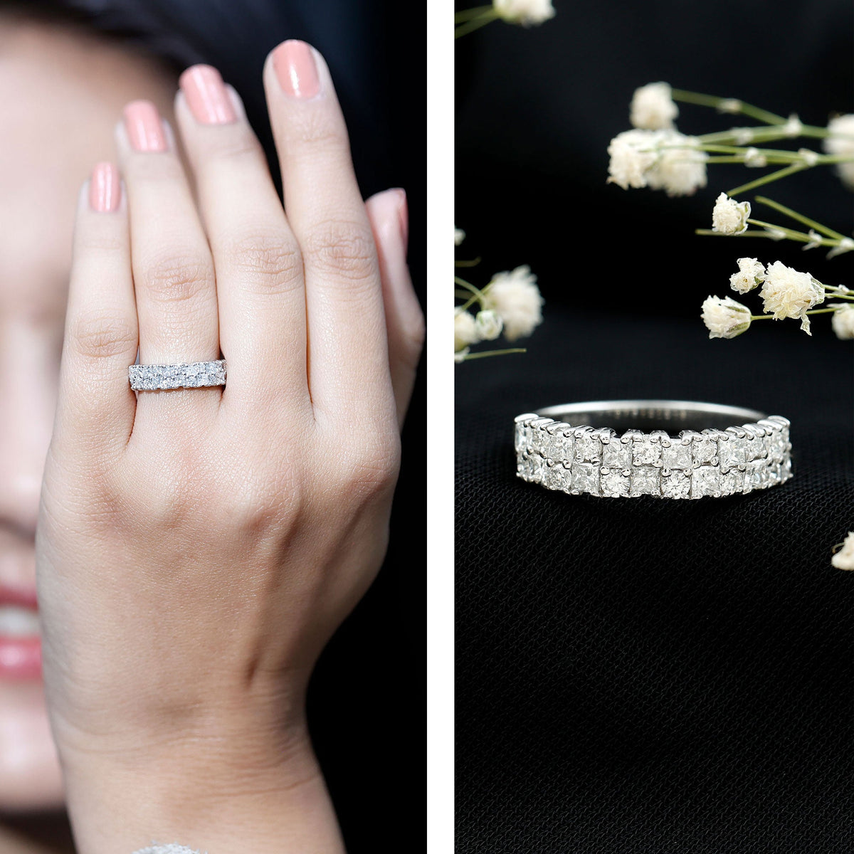 Lab Grown Diamond Wedding Anniversary Ring With Certificate