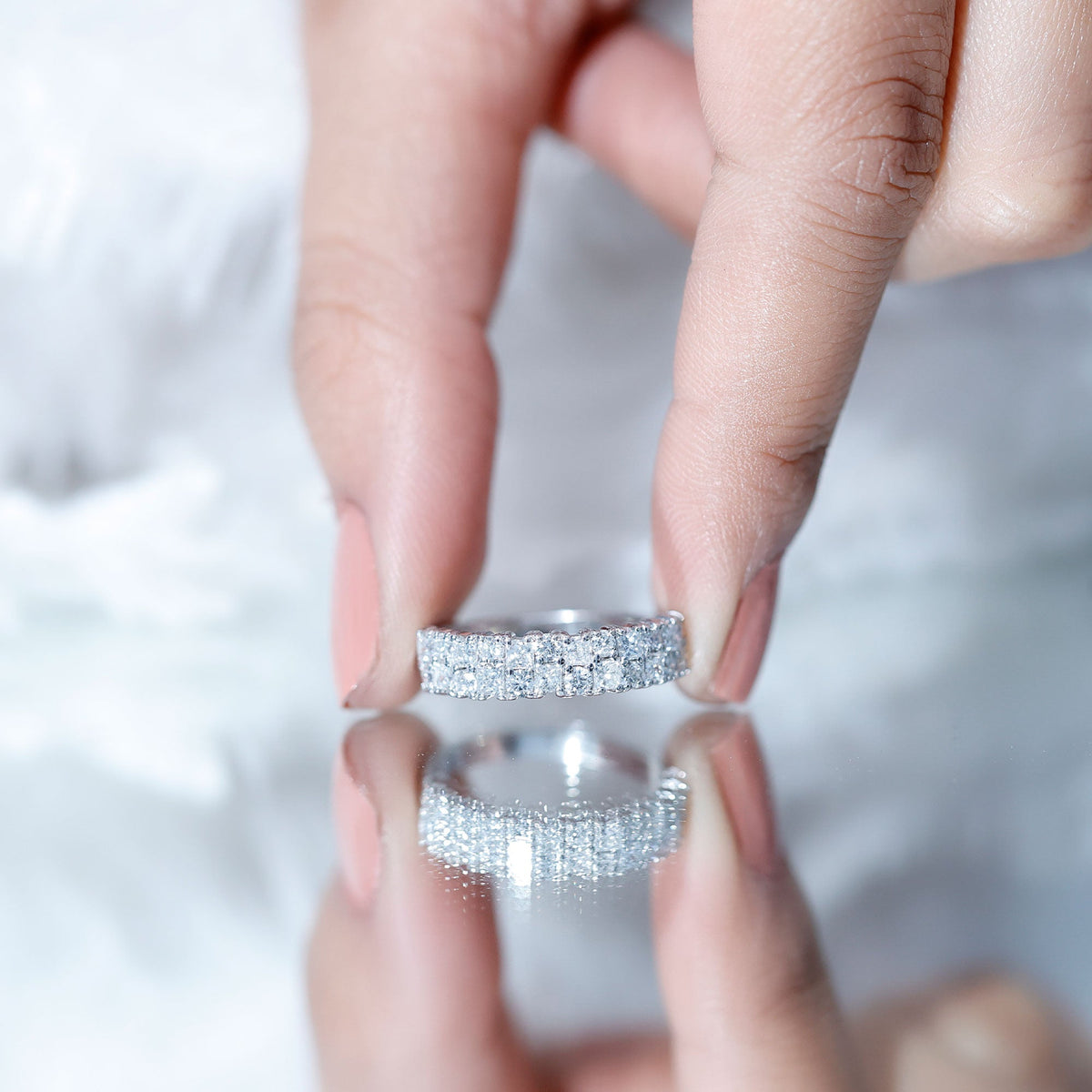 Lab Grown Diamond Wedding Anniversary Ring With Certificate