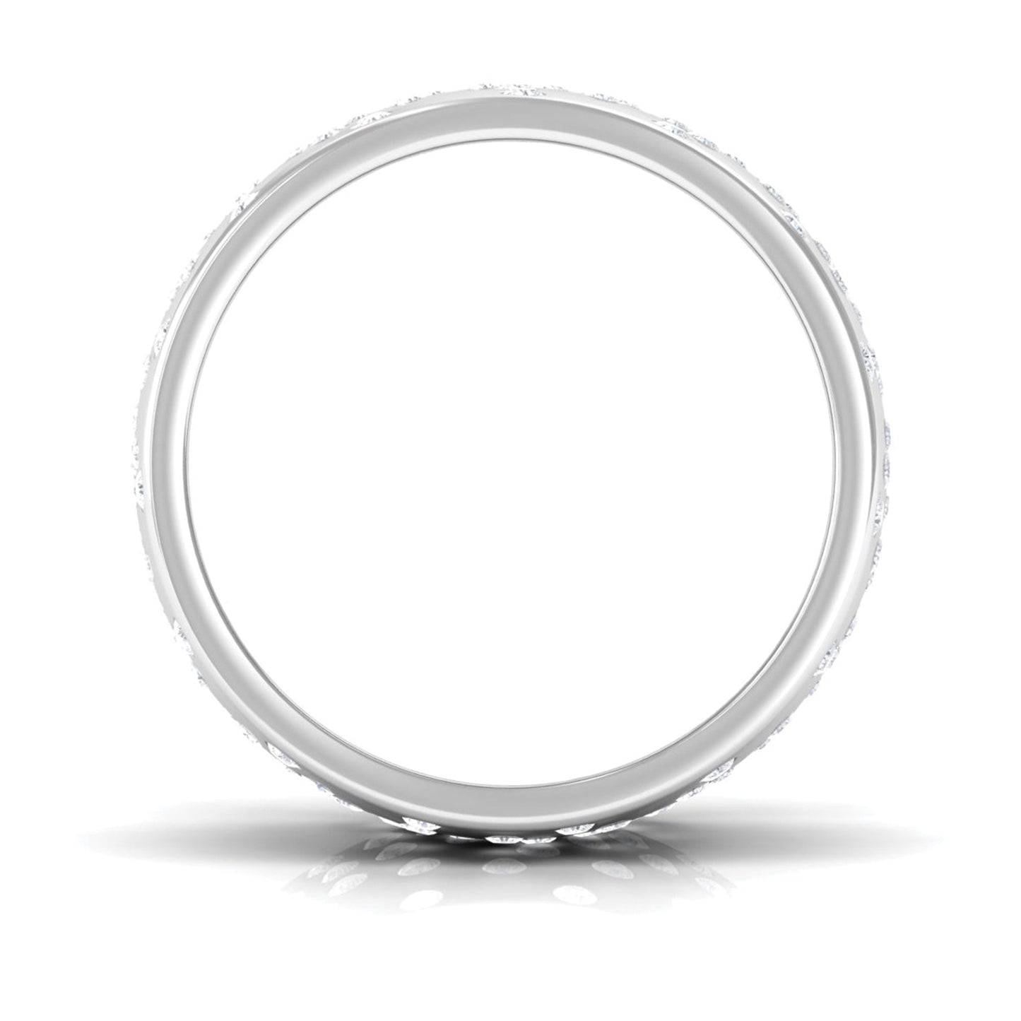 Certified Lab Grown Diamond Wedding Band in Flush Setting