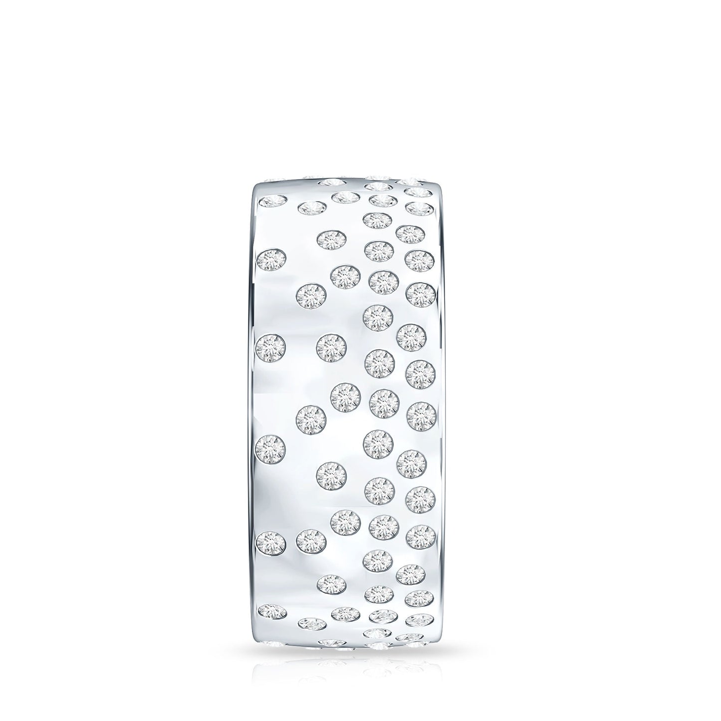 Certified Lab Grown Diamond Wedding Band in Flush Setting