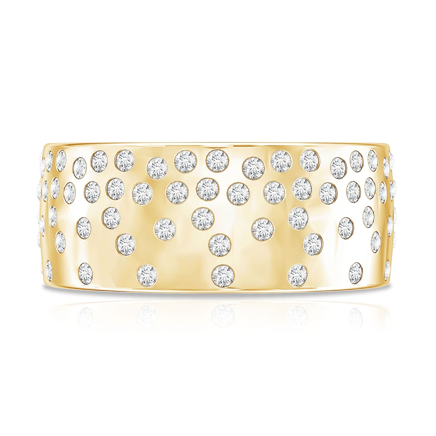 Certified Lab Grown Diamond Wedding Band in Flush Setting