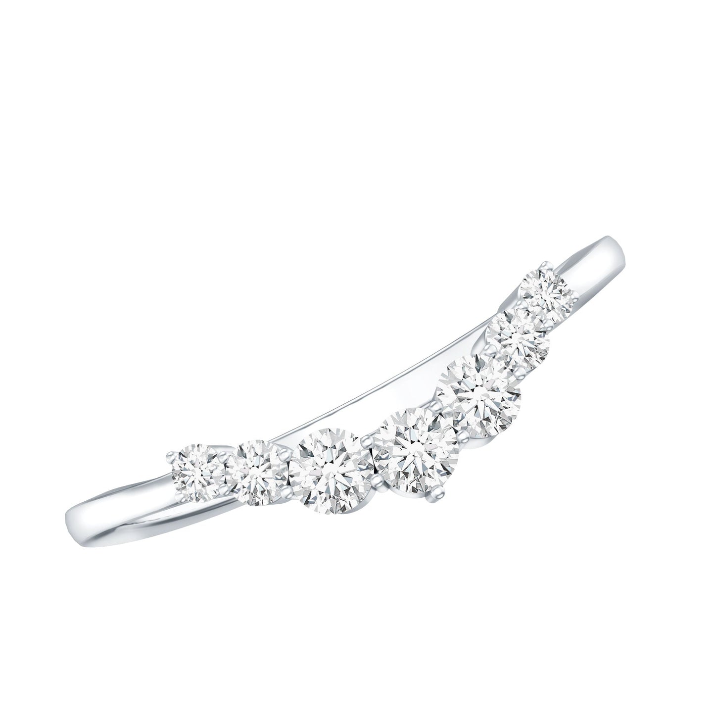 Certified Brilliant Cut Lab Grown Diamond Wedding Band Enhancer