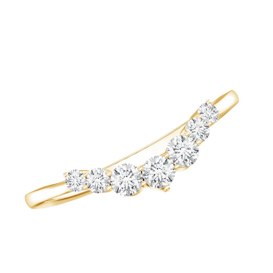 Certified Brilliant Cut Lab Grown Diamond Wedding Band Enhancer