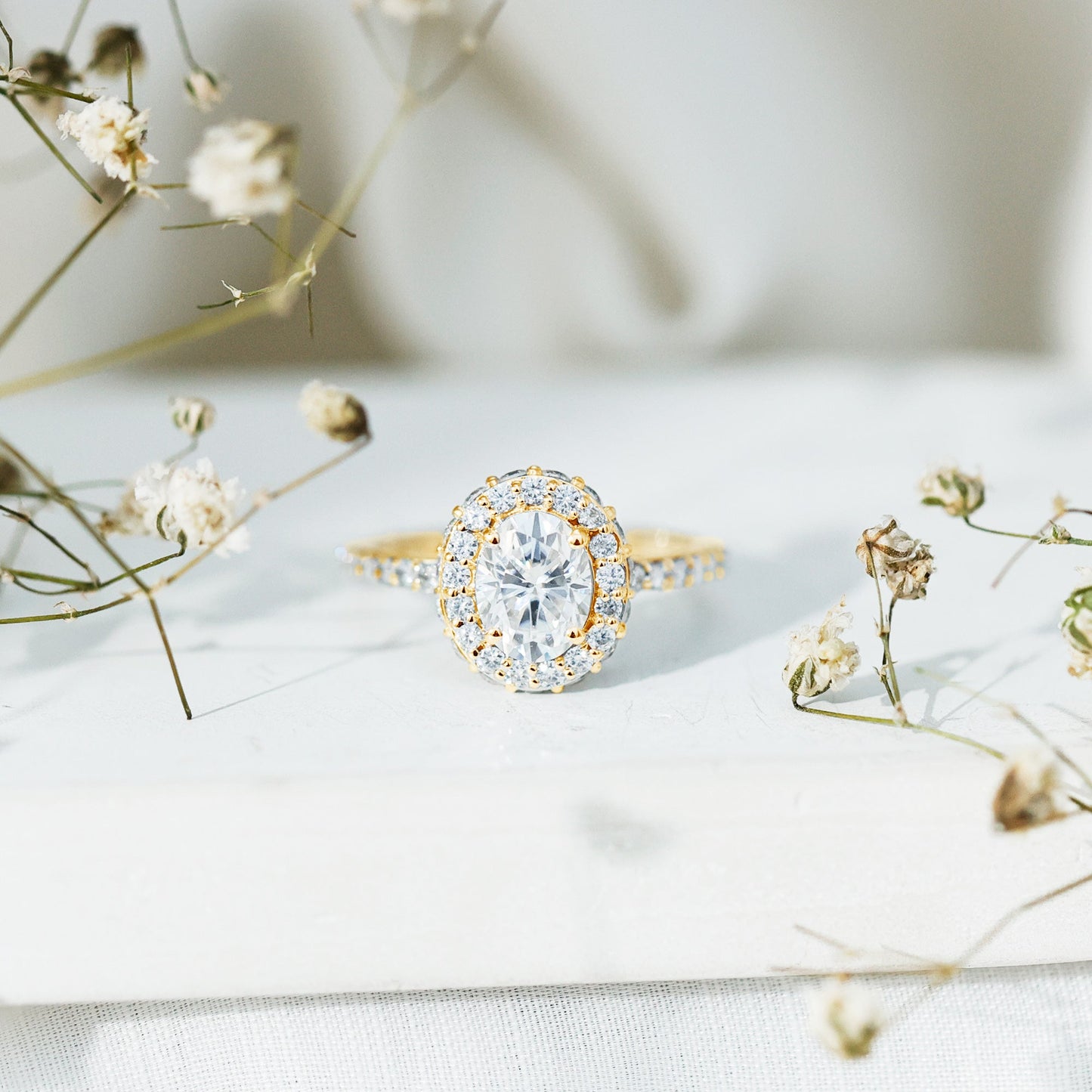Certified 1.2 Carat Lab Grown Diamond Oval Shape Engagement Ring