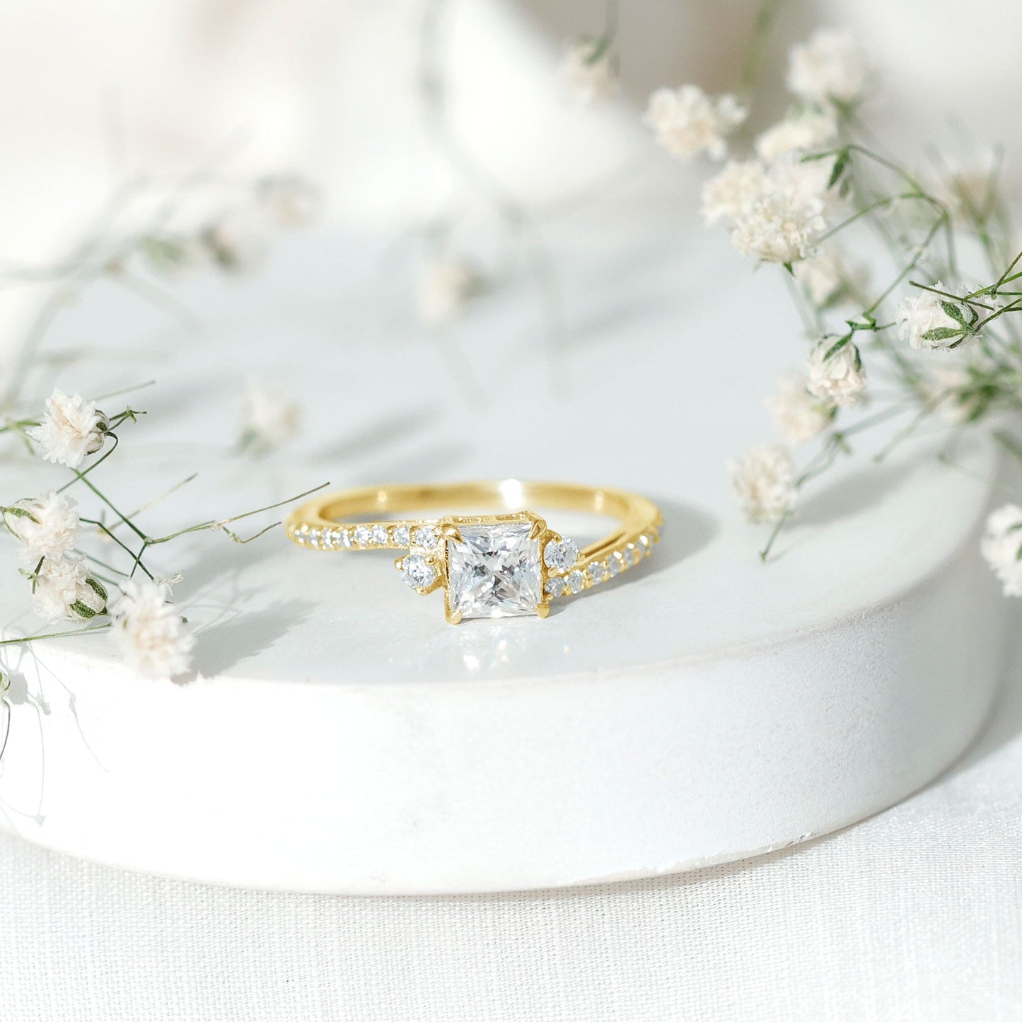 Certified Lab Grown Diamond Promise Engagement Ring