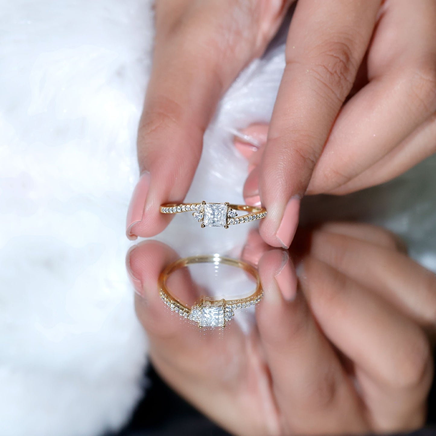 Certified Lab Grown Diamond Promise Engagement Ring